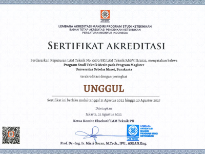 SK AKREDITASI S2 TERBARI